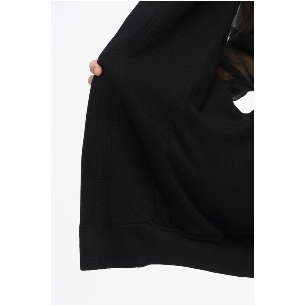 DRKSHDW Zip-up Jersey Vest with Oversized Design