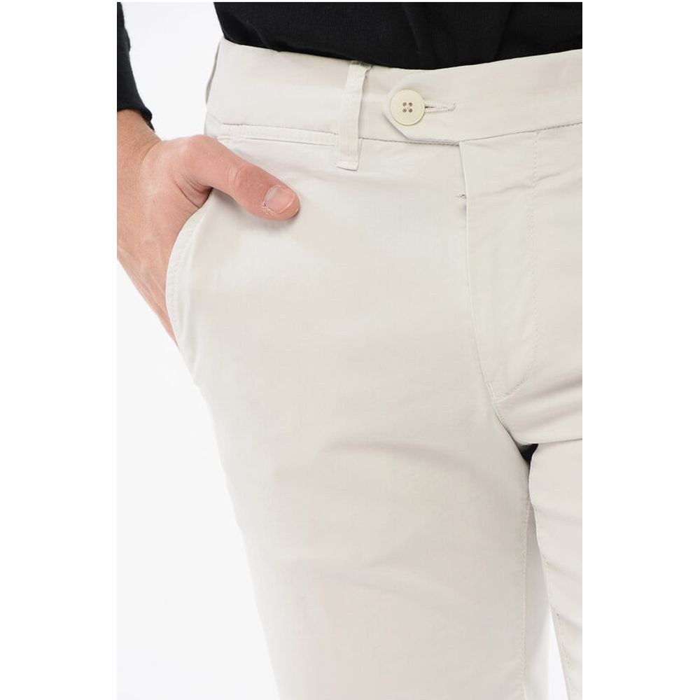 ID Stretch Cotton Chino Pants with Belt Loops