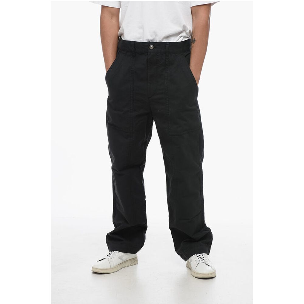 Cotton Carrot Fit Pants with Belt Loops