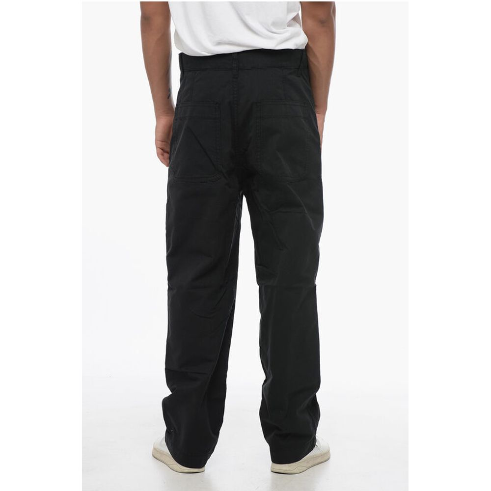 Cotton Carrot Fit Pants with Belt Loops