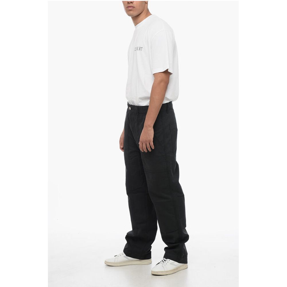 Cotton Carrot Fit Pants with Belt Loops