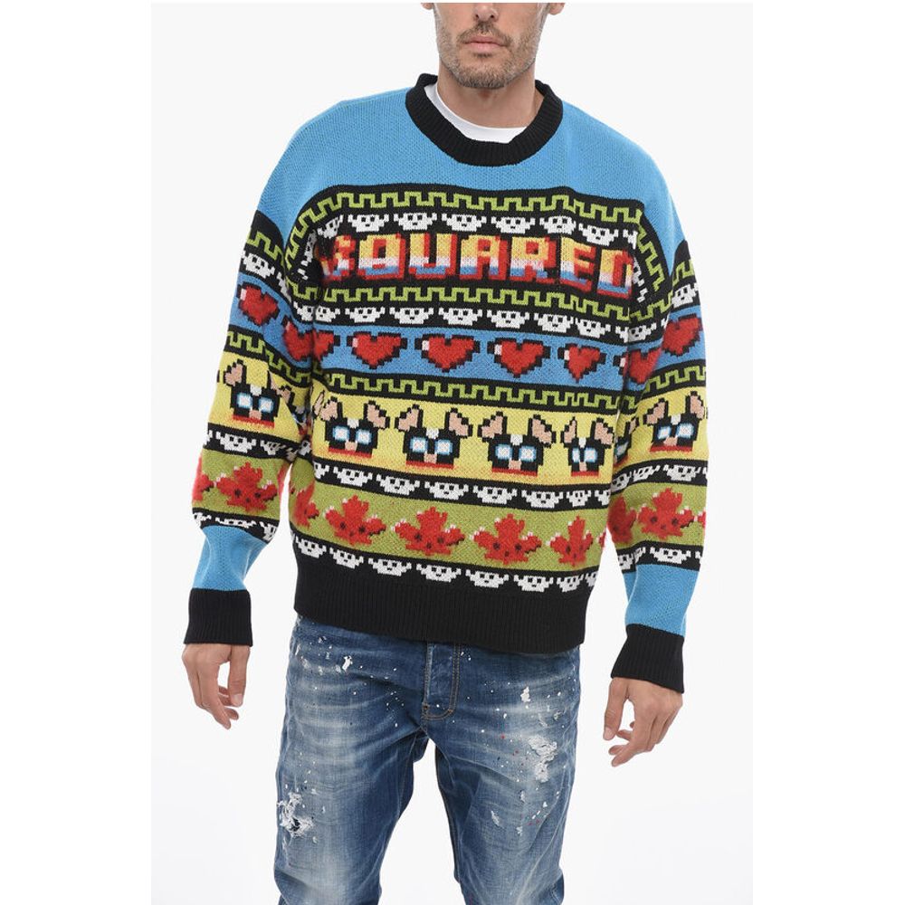 Mohair Blend CIRO Sweater with Graphic Embroidery