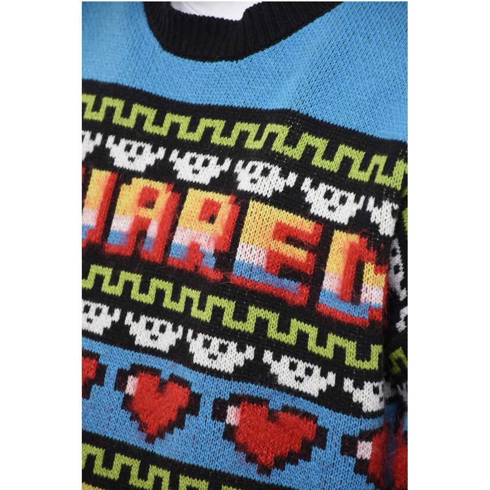 Mohair Blend CIRO Sweater with Graphic Embroidery