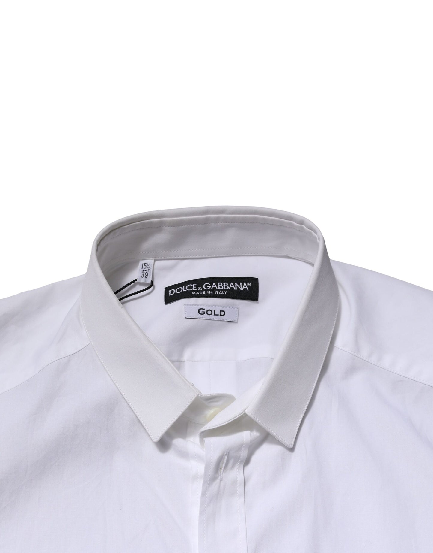 White GOLD Long Sleeves Dress Formal Shirt
