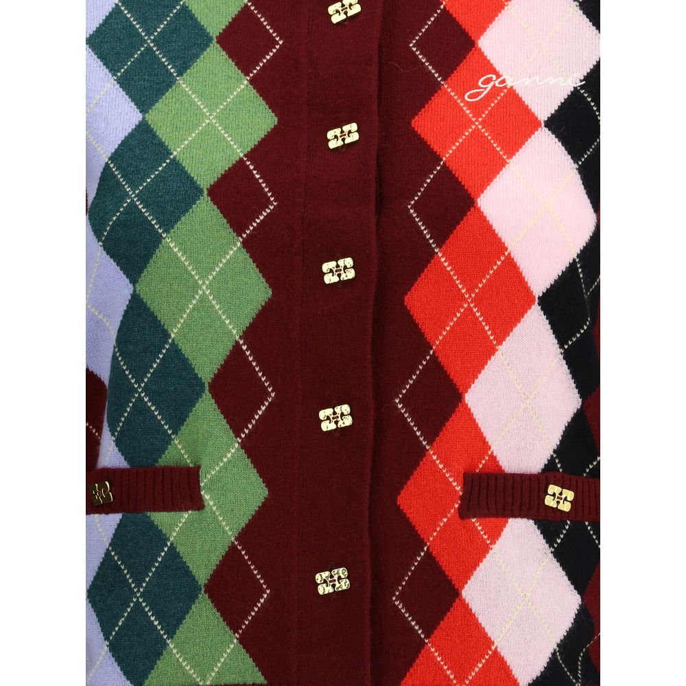 Multicolor Merino Wool Cardigan