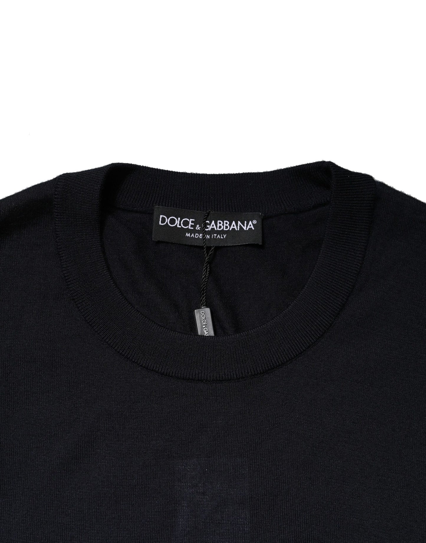 Black Cashmere Crew Neck Sweatshirt Sweater