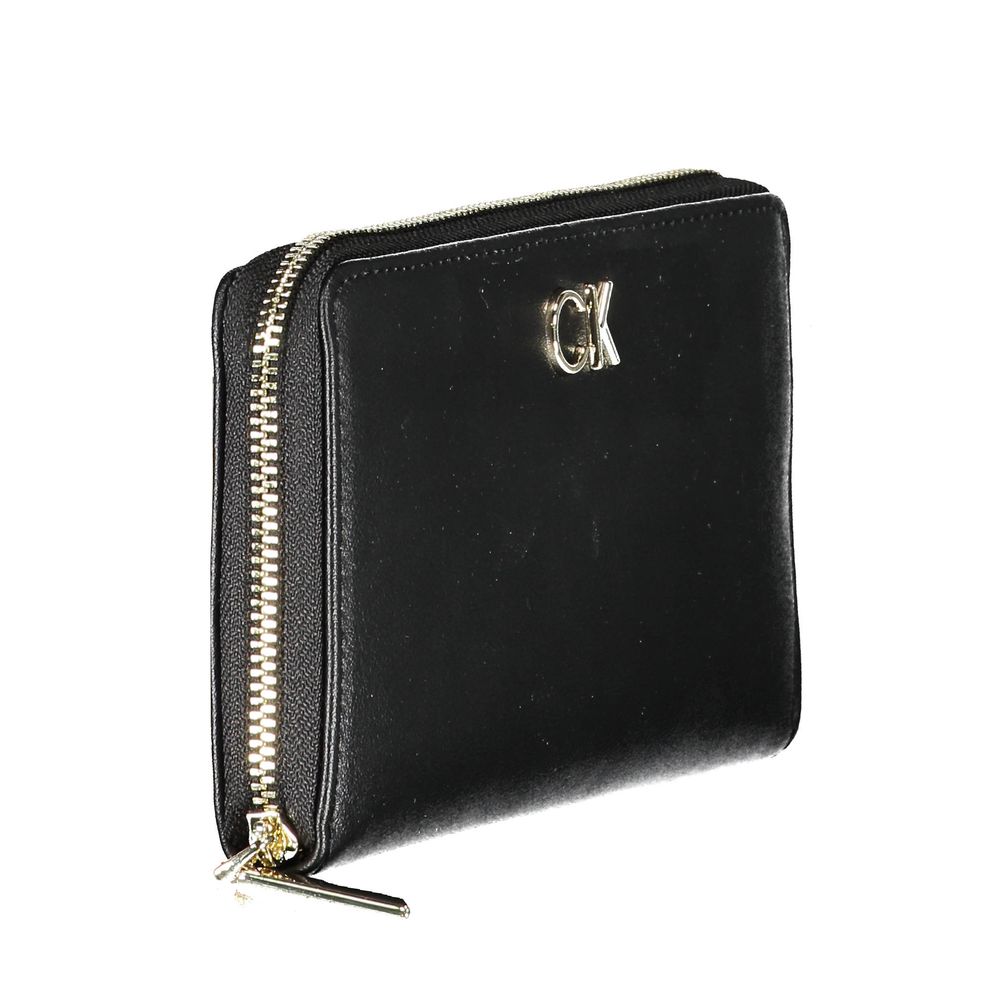 Nero Poliuretano Women Wallet