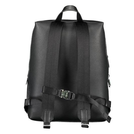 Nero Polyester Men Backpack