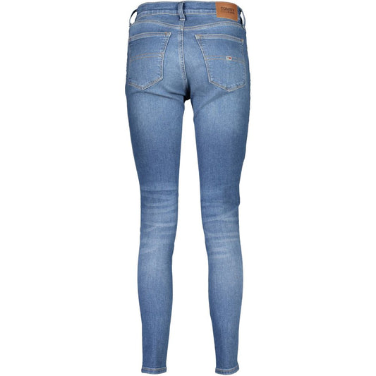 Blue Cotton Women Skinny Jean