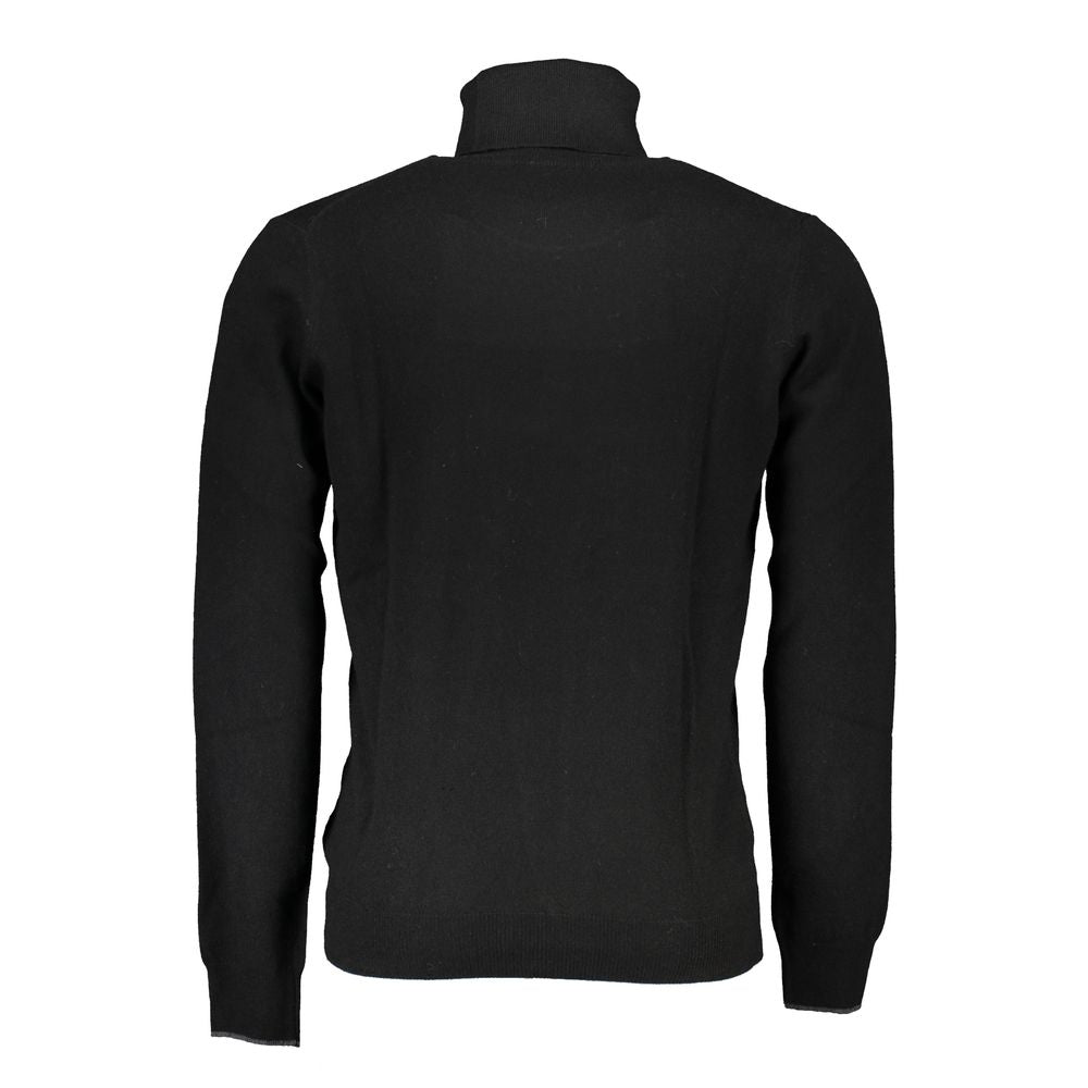 Black Poliammide Men Sweater