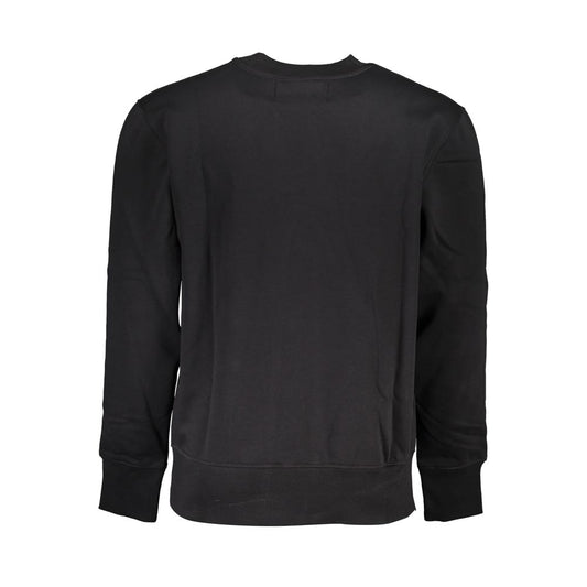 Black Cotton Men's Sweatshirt
