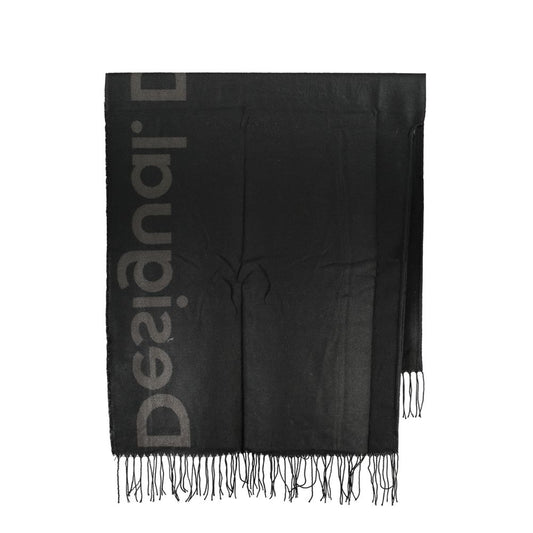 Black Polyester Women Poncho