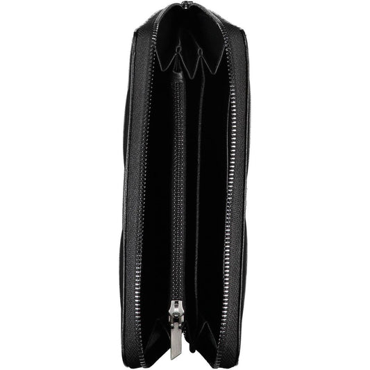 Black Polyester Women Wallet