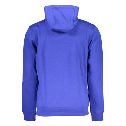 Blue Cotton Men's Sweatshirt Hoodie