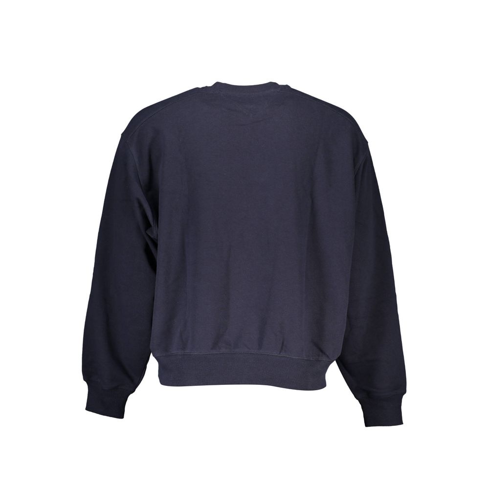 Blue Cotton Men Sweatshirt