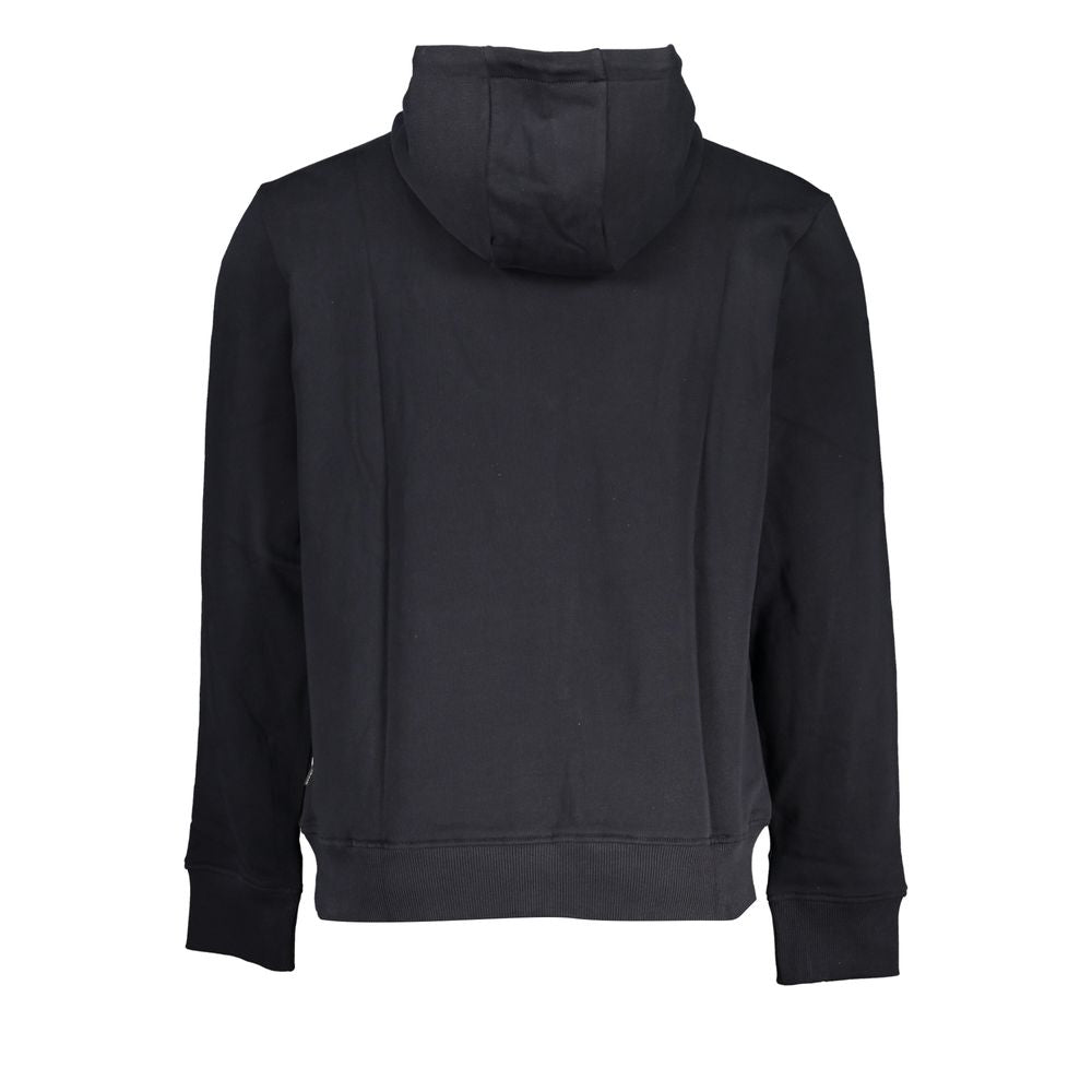 Black Cotton Men's Hoodie