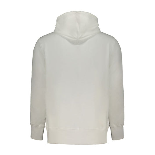 White Cotton Men's Hooded Sweatshirt