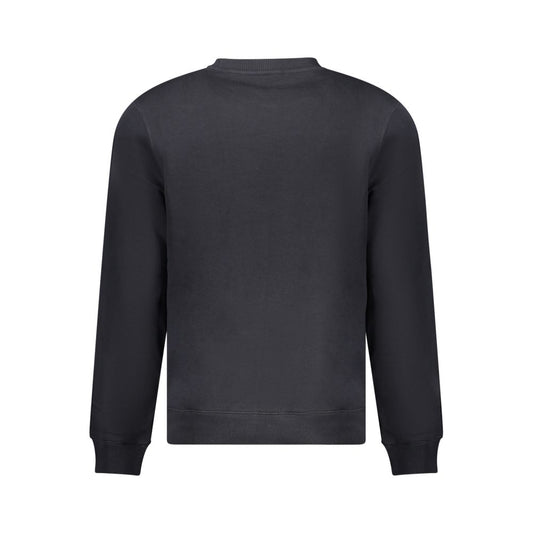 Black Cotton Mens Sweatshirt