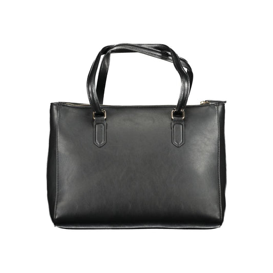 Black Polyurethane Women's Bag