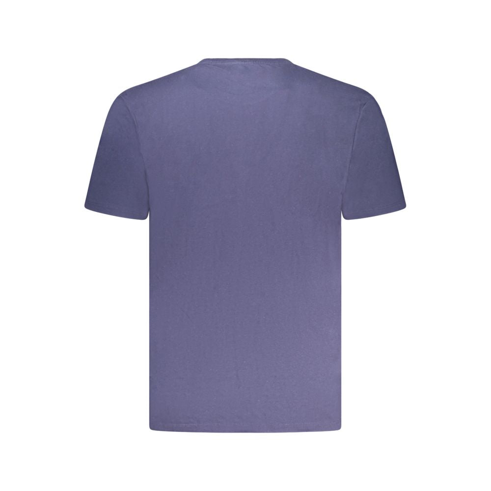 Blue Cotton Men's T-Shirt
