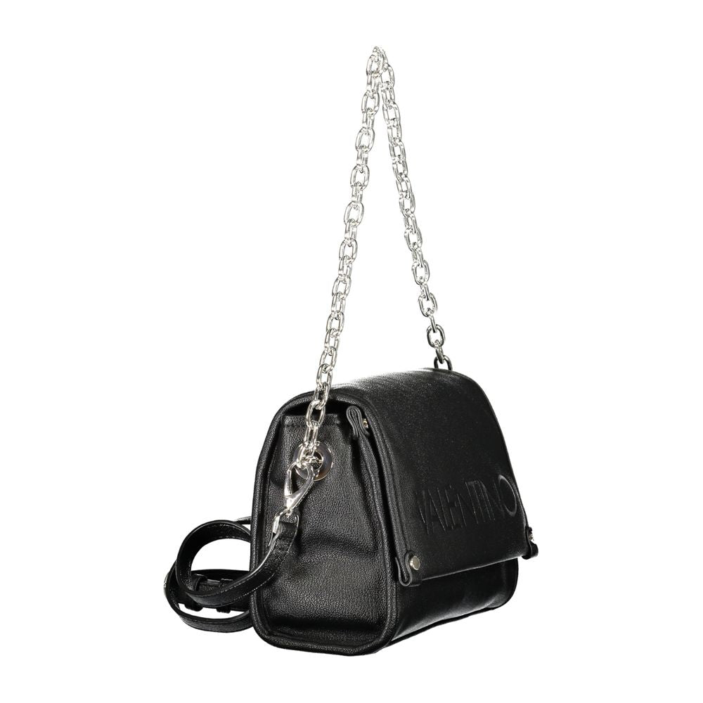 Black Polyurethane Women's Handbag