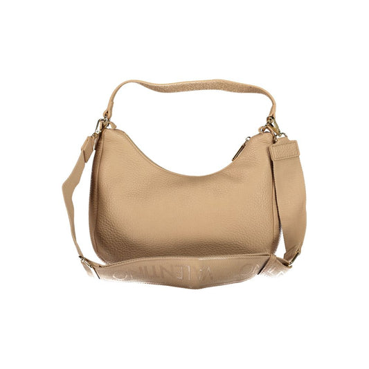 Beige Polyurethane Women's Bag