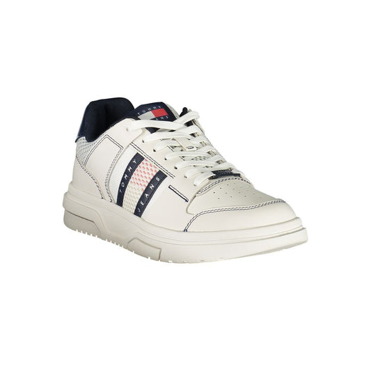 Blue Polyurethane Men Sneaker