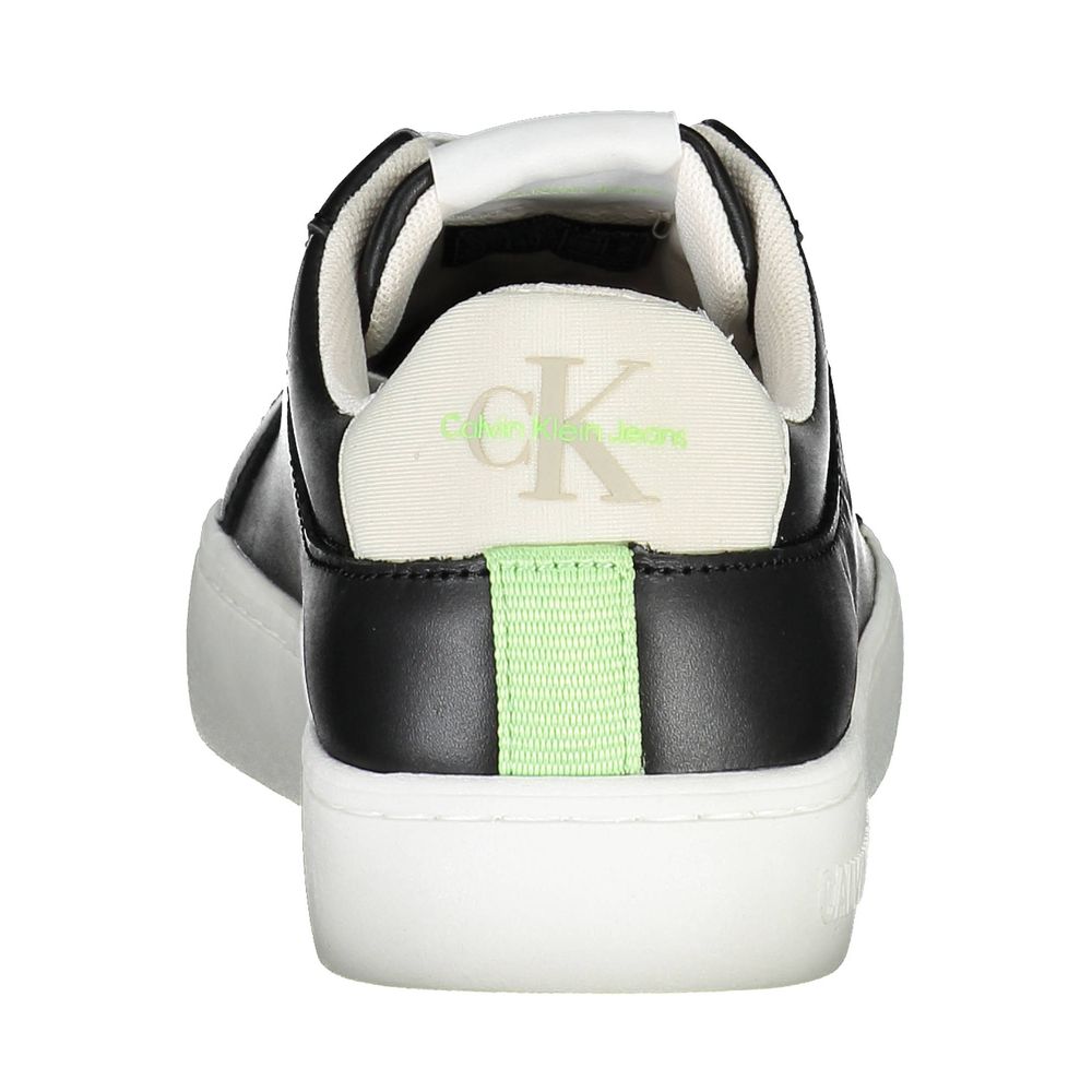 Black Polyester Sneaker