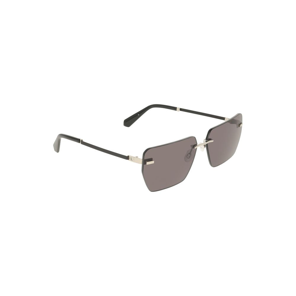 Gray Metal Men Sunglasses