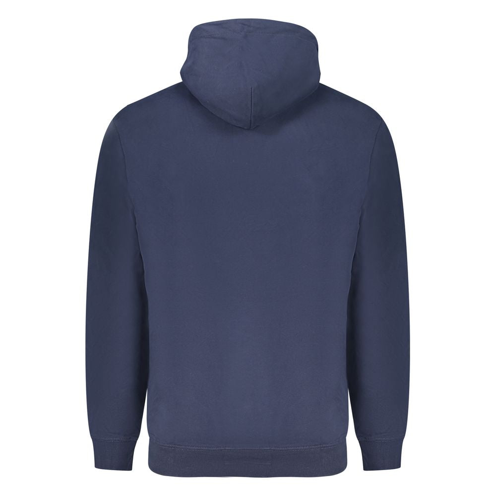Blue Cotton Men Sweater