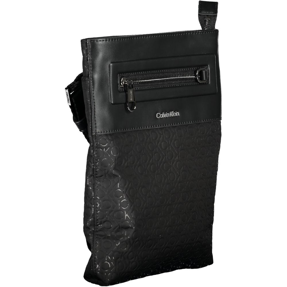 Black Polyester Shoulder Bag