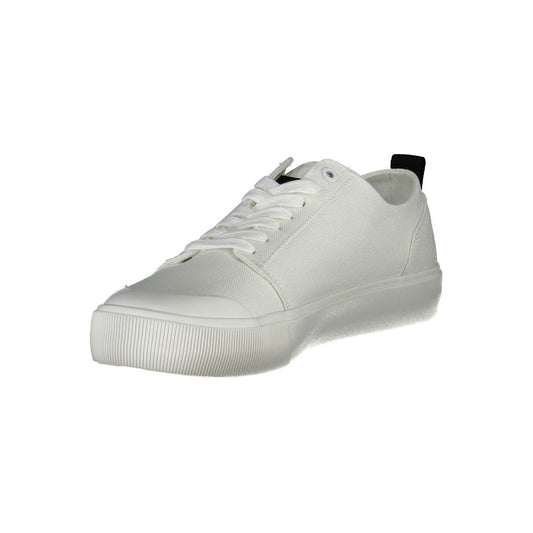 White Cotton Men Sneaker
