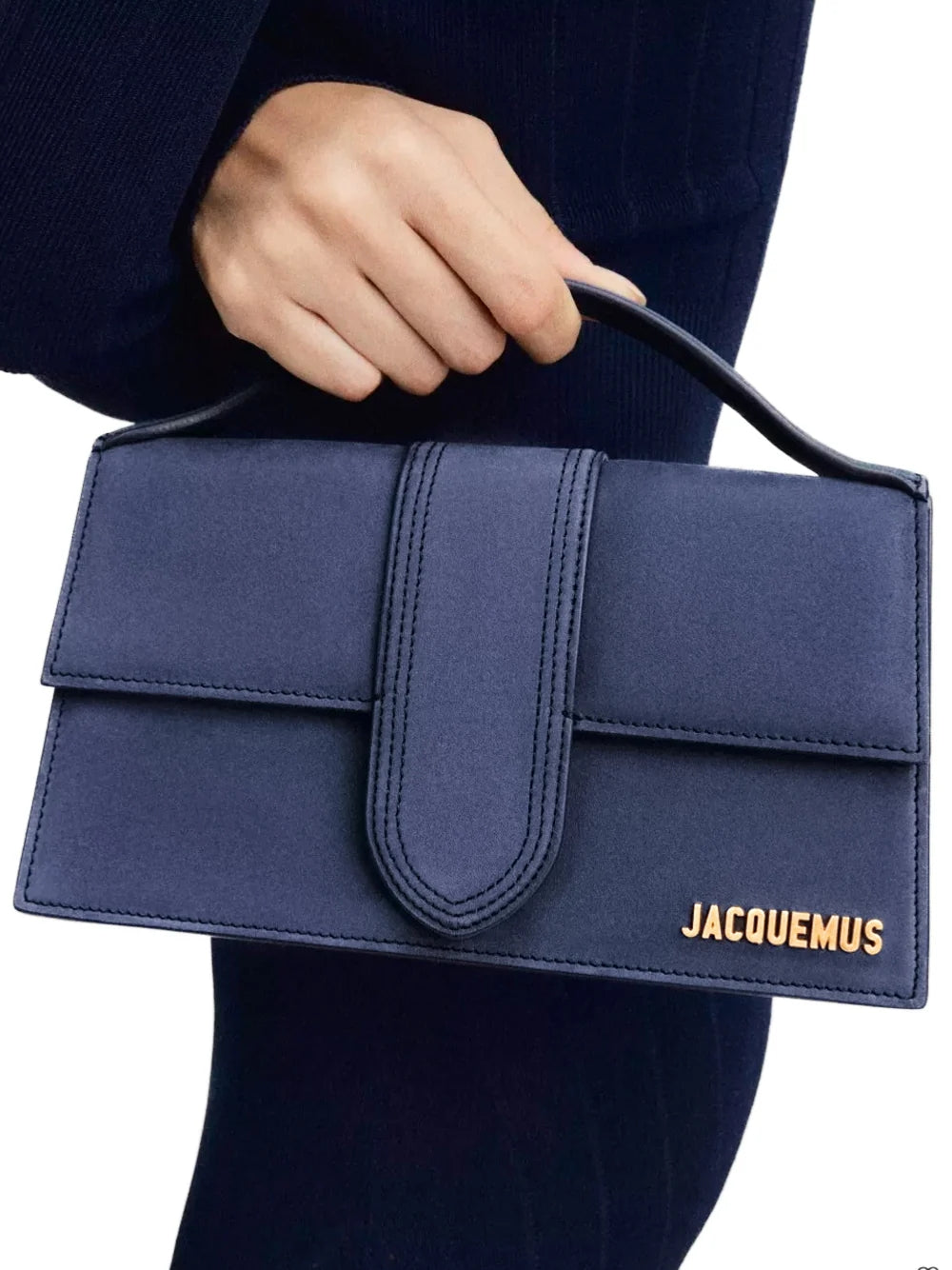 Le Grand Bambino Blue Suede Bag