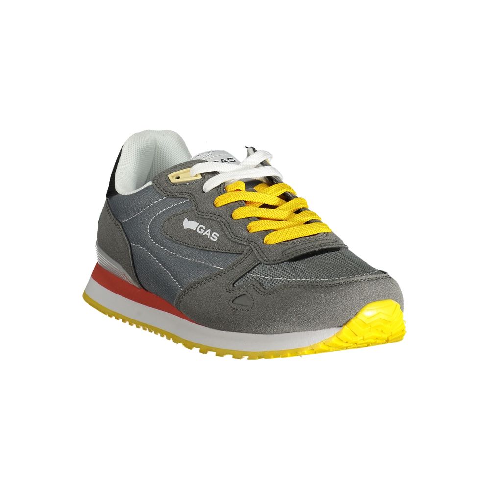 Gray Polyester Men Sneaker