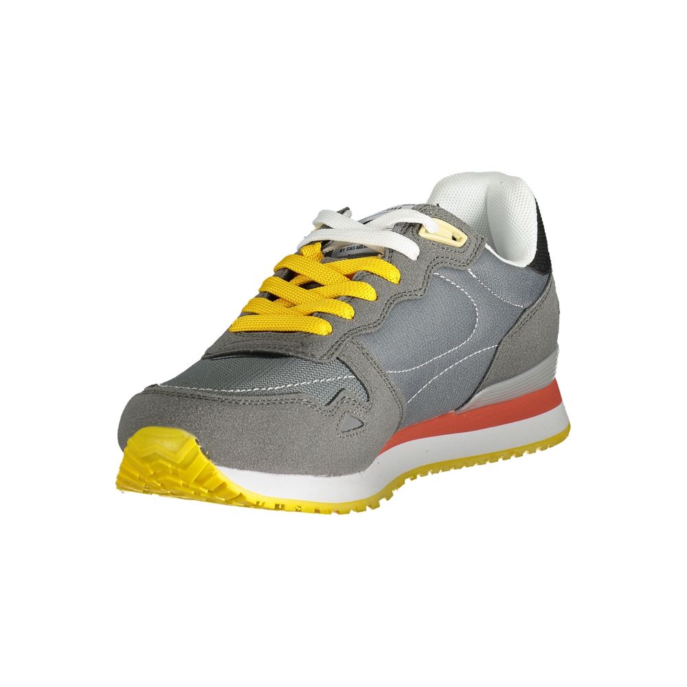 Gray Polyester Men Sneaker