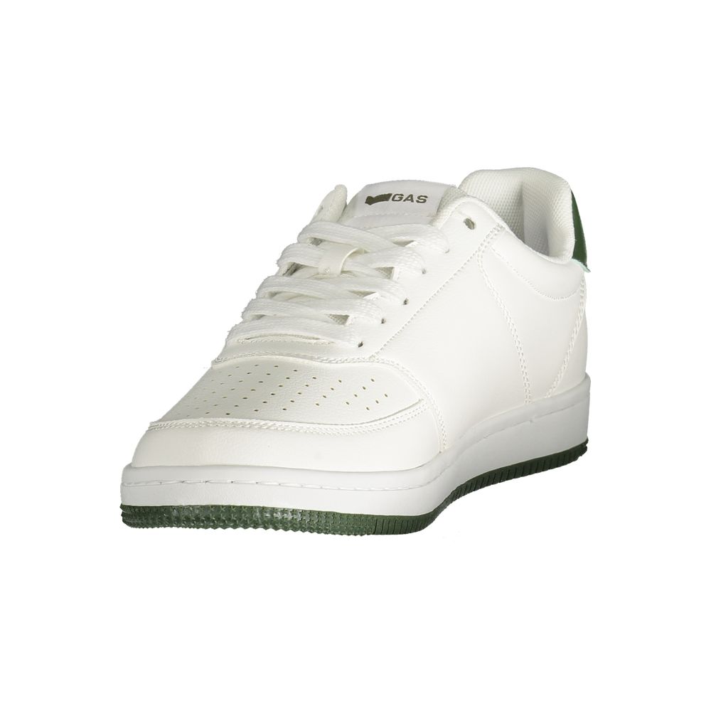 White Polyester Men Sneaker