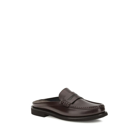 Brown Calf Leather Bos Taurus Slip-On Loafers
