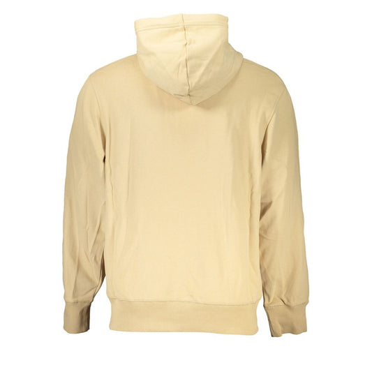 Beige Cotton Men Sweater