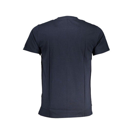 Blue Cotton Men T-Shirt
