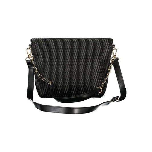 Nero Poliuretano Women's Bag with Removable Shoulder Handle