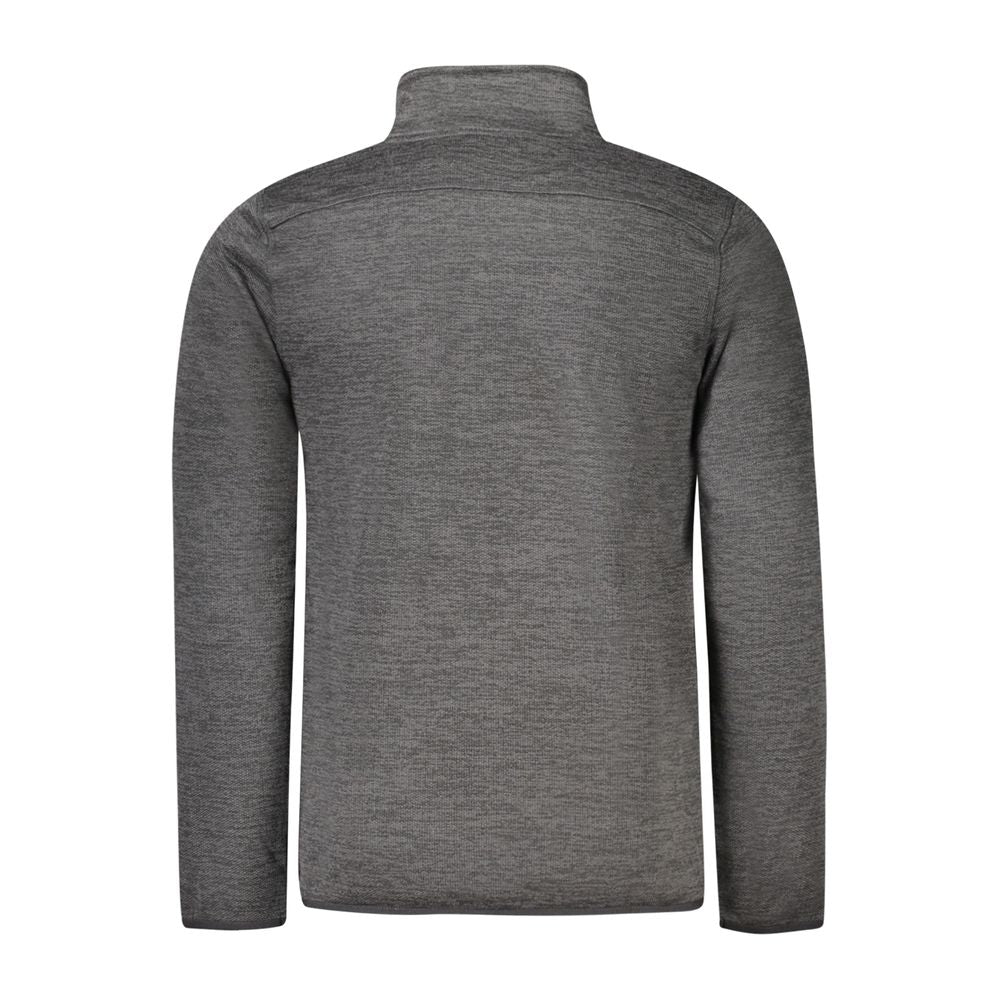 Black Polyester Men Jacket