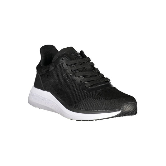 Black Polyester Men Sneaker