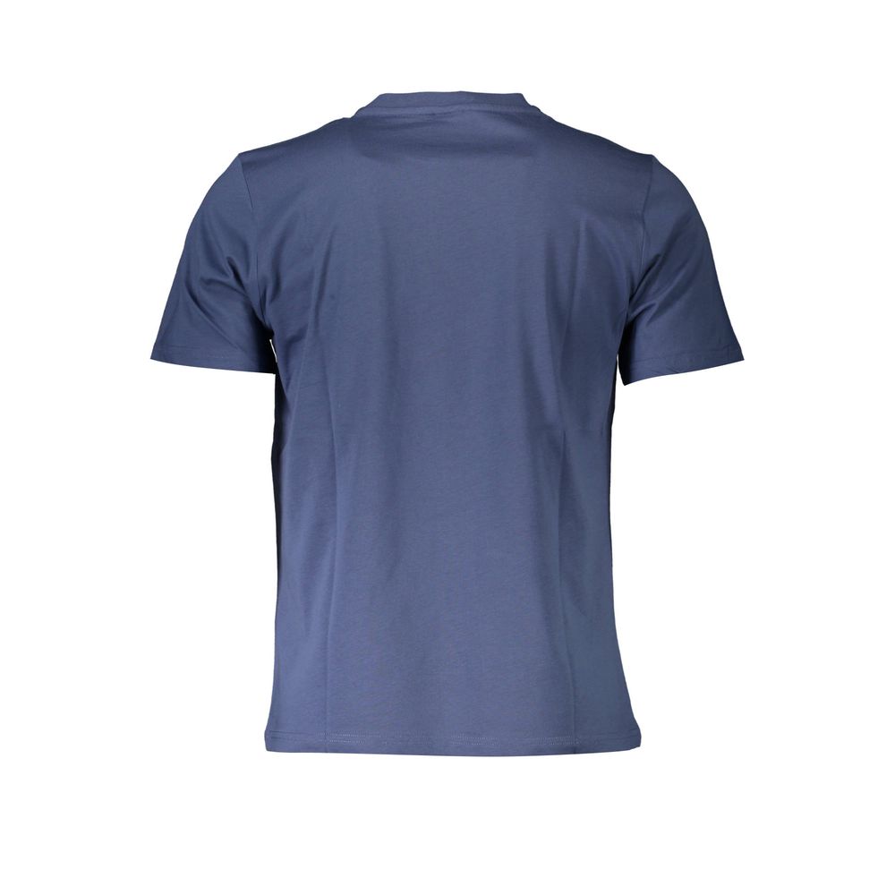Blu Cotton Men T-Shirt