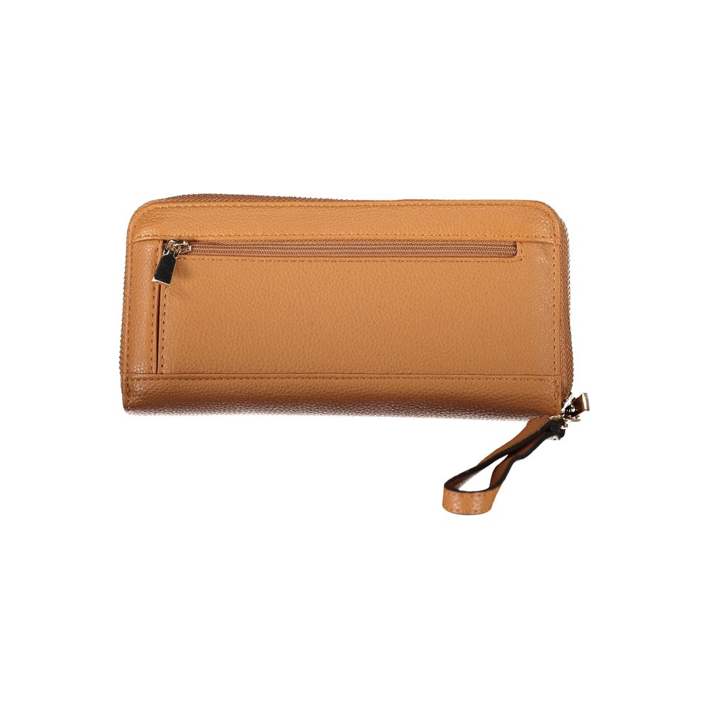 Marrone Polyurethane Women Wallet