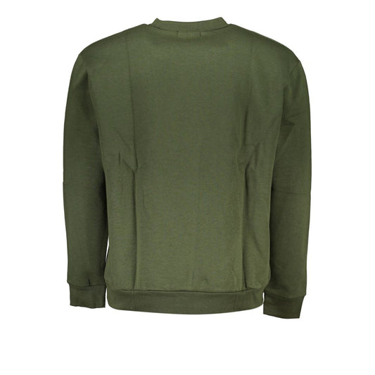 Green Cotton Men Sweater