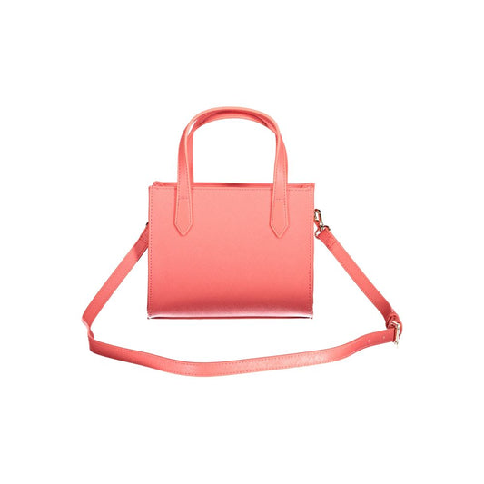 Pink Polyurethane Women's Bag