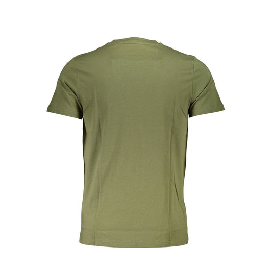 Green Cotton Men T-Shirt
