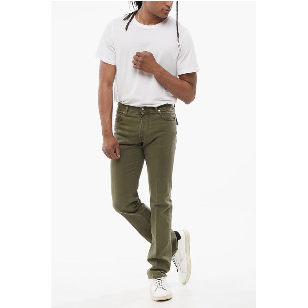 ID 5-Pocketed Stretch Cotton Pants