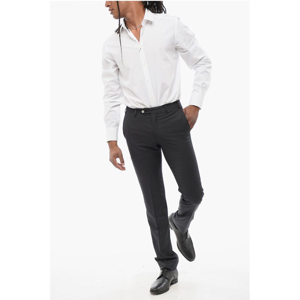 Cashmere Blend LEADER Pants with Belt Loops
