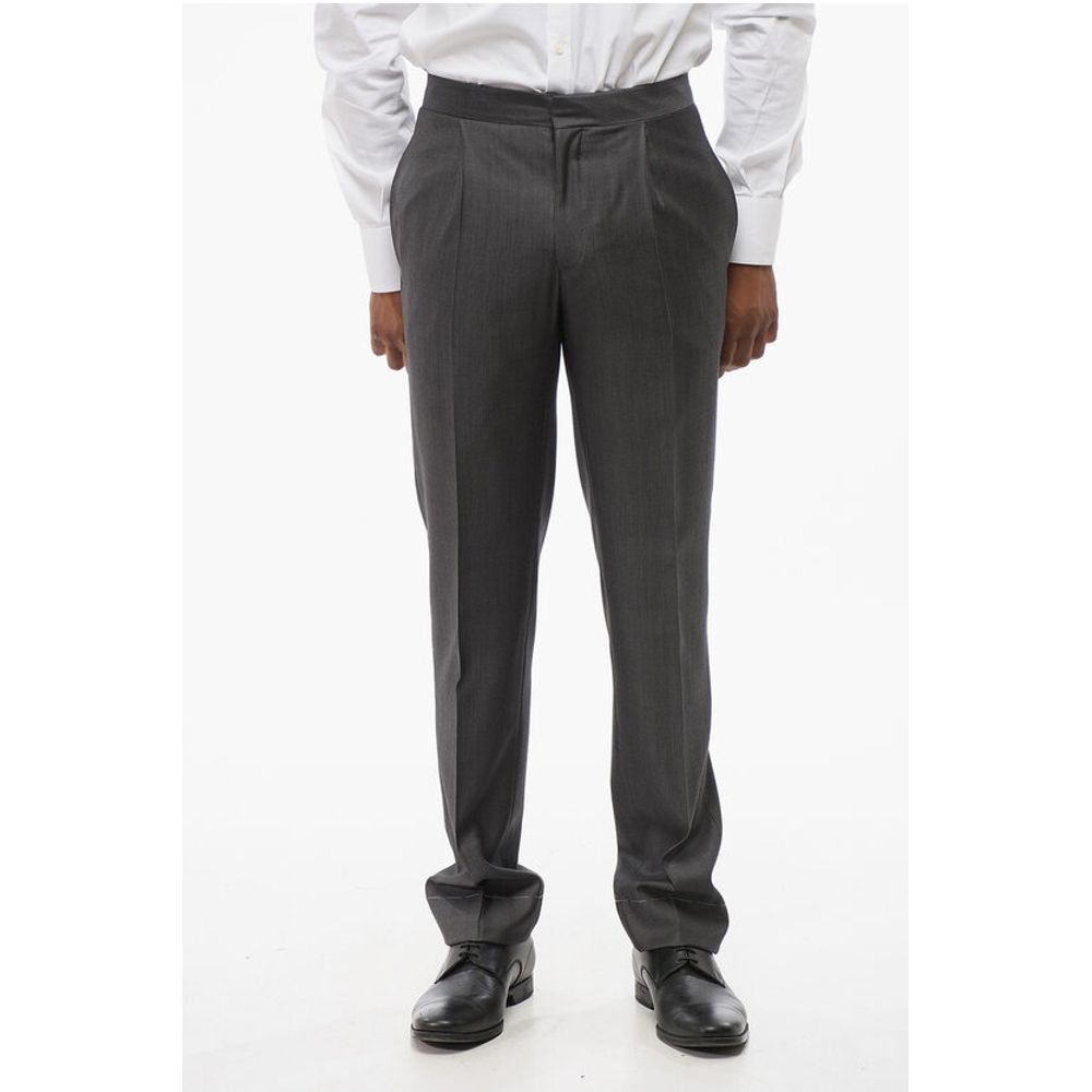 Pinstriped MANTUA Virgin Wool Pants